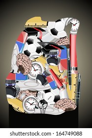 Schoolbag the new school year