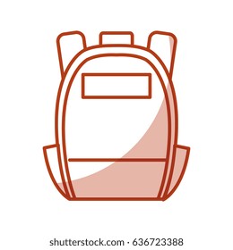 schoolbag student isolated icon