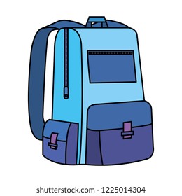 schoolbag study isolated icon