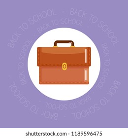 schoolbag supply isolated icon