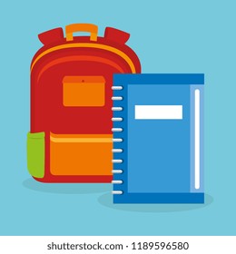 schoolbag supply with notebook
