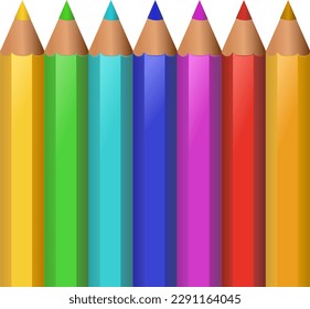 Schoolboy colored pencils (cut out)