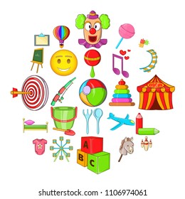 Schoolchildren icons set. Cartoon set of 25 schoolchildren vector icons for web isolated on white background