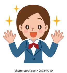 Schoolgirl be glad