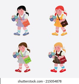 schoolgirl - a girl