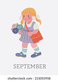 schoolgirl - a girl