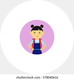 Schoolgirl portrait