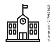 Schoolhouse Icon Ideal for Education and Learning