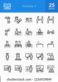Schooling Line Icons