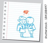 Schoolkid in love