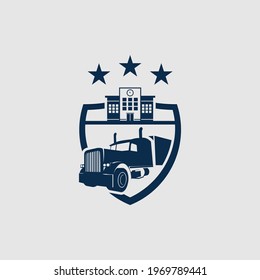 schools learn to drive logo design illustration