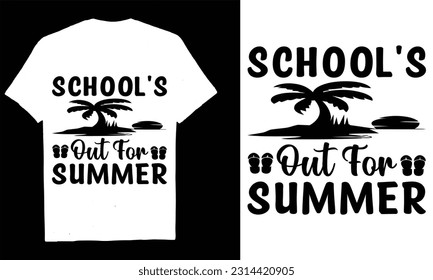  SCHOOL'S OUT FOR SUMMER Summer SVG Bundle, Summer Svg, Beach Svg, Summertime svg,  Silhouette,