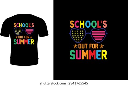 School's Out For Summer T-shirt Design.