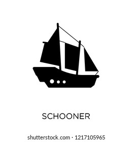 Schooner Icon. Schooner Symbol Design From Transportation Collection.