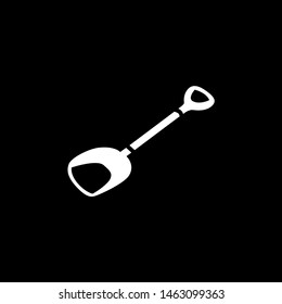Schop Icon On Black Background. Black Flat Style Vector Illustration.