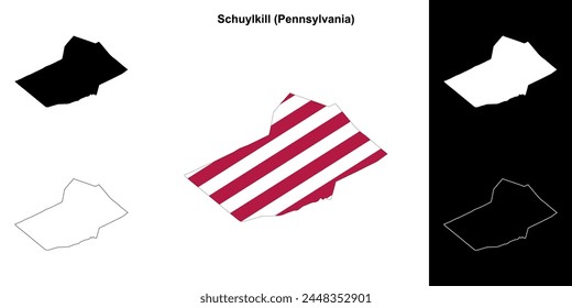 Schuylkill County (Pennsylvania) Übersicht Kartenset