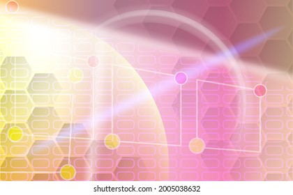 Sci fi abstract cyber technology background