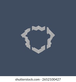 Sci Fi Futuristische Rahmen Logo Element Vektor Design