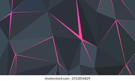 Sci Fi Futuristic Polygonal Abstract Web Page Background Pink Dark Blue Vector Design