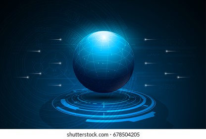 sci fi futuristic technology concept template background