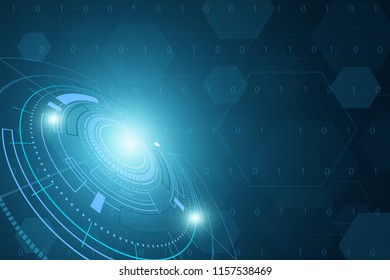 Sci fi futuristic user interface, HUD, Technology abstract background , Vector illustration.