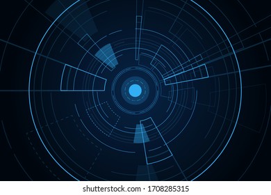 Sci fi futuristic user interface, HUD, Technology abstract background , Vector illustration.