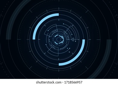 Sci fi futuristic user interface, HUD, Technology abstract background , Vector illustration.