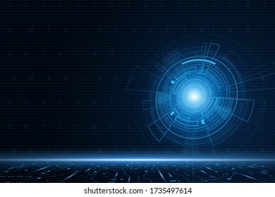 Sci fi futuristic user interface, HUD, Technology abstract background , Vector illustration.