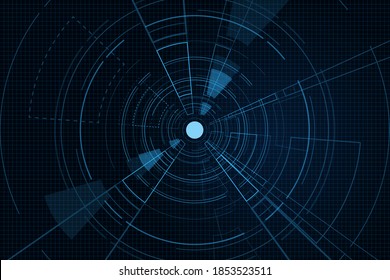 Sci fi futuristic user interface, HUD, Technology abstract background , Vector illustration.