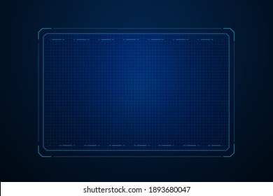 Sci fi futuristic user interface, HUD template frame design, Technology abstract background 