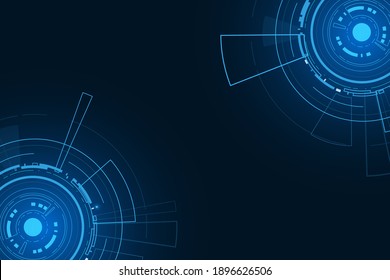 Sci fi futuristic user interface, HUD, Technology abstract background , Vector illustration.
