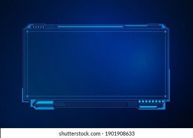 Sci Fi Futuristic User Interface, HUD Template Frame Design, Technology Abstract Background 