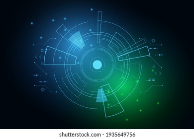 Sci fi futuristic user interface, HUD, Technology abstract background , Vector illustration.