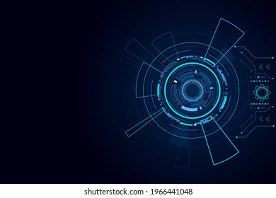 Sci fi futuristic user interface, HUD, Technology abstract background , Vector illustration.