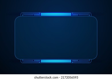 Sci fi futuristic user interface, HUD template frame design, Technology abstract background 