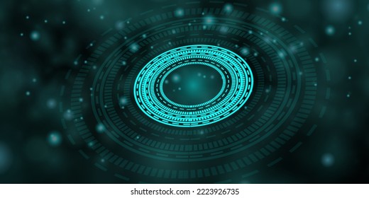 Sci fi futuristic user interface, HUD, Technology abstract background , Vector illustration.