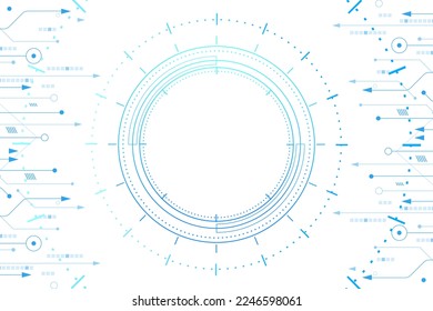Sci fi futuristic user interface, HUD, Technology abstract background , Vector illustration.