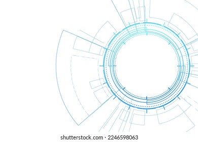 Sci fi futuristic user interface, HUD, Technology abstract background , Vector illustration.