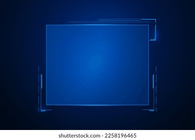 Sci fi futuristic user interface, HUD template frame design, Technology abstract background  - Shutterstock ID 2258196465