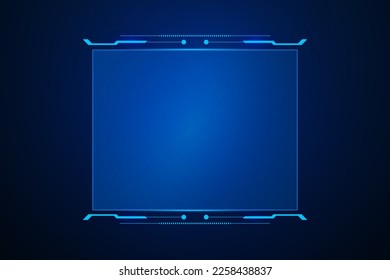 Sci fi futuristic user interface, HUD template frame design, Technology abstract background 