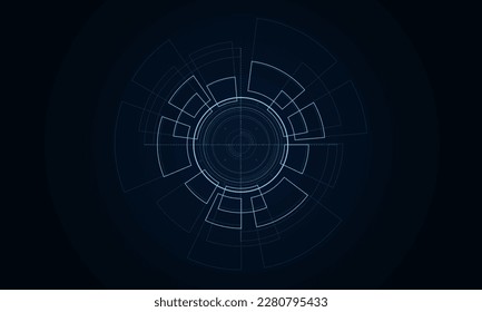 Sci fi futuristic user interface, HUD, Technology abstract background , Vector illustration.