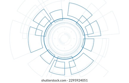 Sci fi futuristic user interface, HUD, Technology abstract background , Vector illustration.