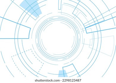 Sci fi futuristic user interface, HUD, Technology abstract background , Vector illustration.