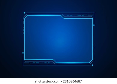 Sci fi futuristic user interface, HUD template frame design, Technology abstract background 