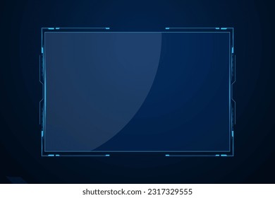 Sci fi futuristic user interface, HUD template frame design, Technology abstract background 
