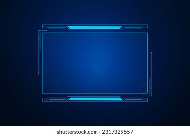 Sci fi futuristic user interface, HUD template frame design, Technology abstract background 