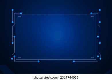 Sci-fi-futuristische Benutzeroberfläche, HUD-Vorlagenrahmen-Design, abstrakter Hintergrund 