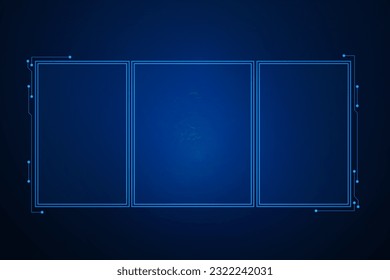 Sci fi futuristic user interface, HUD template frame design, Technology abstract background 