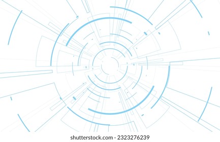 Sci fi futuristic user interface, HUD, Technology abstract background , Vector illustration.