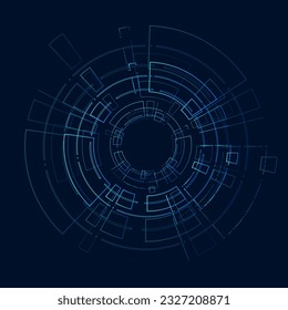 Sci fi futuristic user interface, HUD, Technology abstract background , Vector illustration.